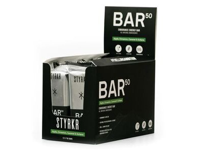 Styrkr BAR50 Apple, Cinnamon & Caramel Energy Bar x12