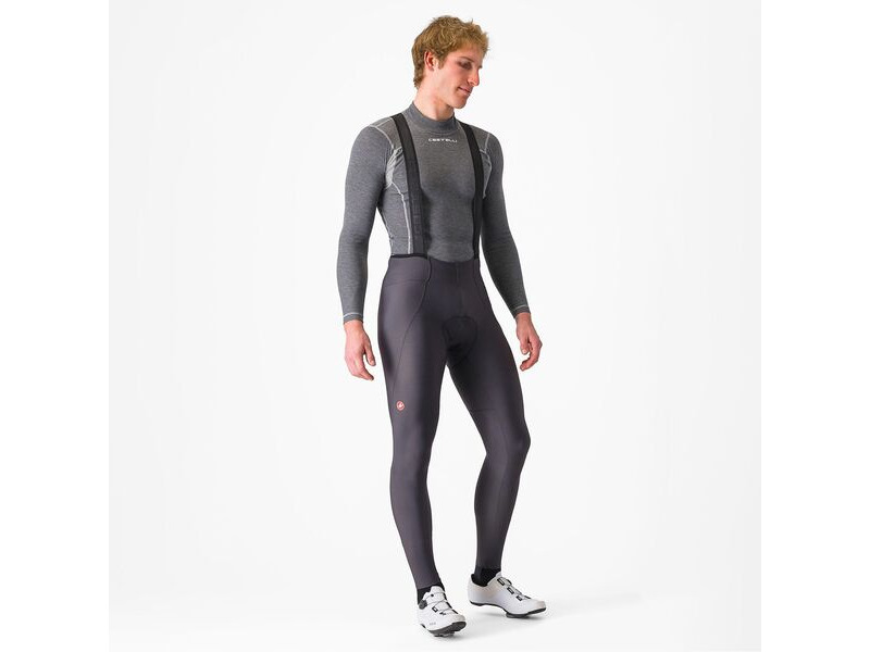 Castelli Espresso Bib Tights ( Long ) Grey click to zoom image