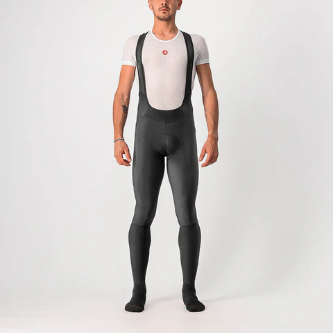 Castelli Velocissimo 5 Bib Tights ( Long ) Black Silver