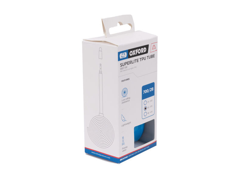 OXFORD SuperLite TPU Inner Tube 700 x 25-32c Presta click to zoom image