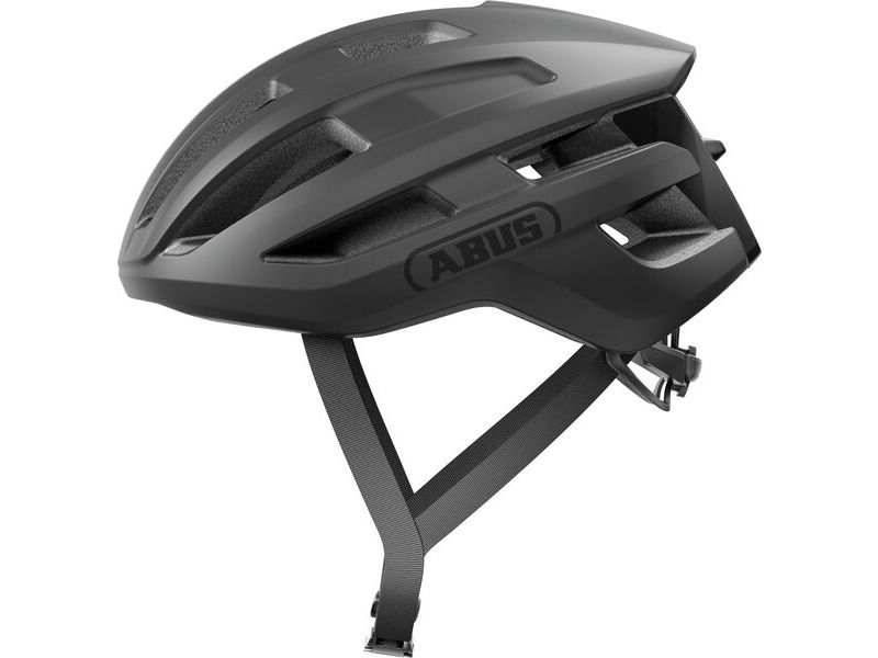 ABUS Powerdome Road Helmet in Velvet Black (Made in Italy) click to zoom image