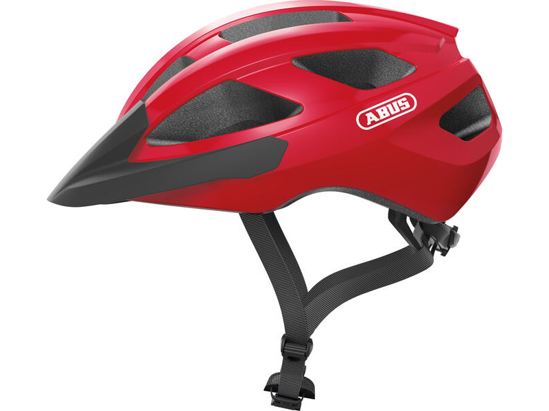 ABUS Macator Road Helmet in Blaze Red click to zoom image