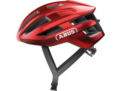 ABUS Powerdome Road Helmet in Blaze Red (Made in Italy)