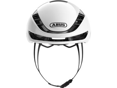 ABUS GameChanger 2.0 MIPS Road Aero Elite Helmet in Shiny White (Made in Italy) click to zoom image