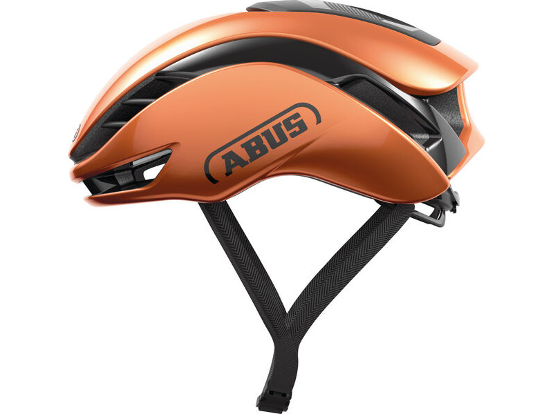 ABUS GameChanger 2.0 Road Aero Elite Helmet in Goldfish Orange (Made in Italy) click to zoom image