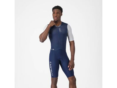 Castelli Saturday Morning Skin Suit Belgian Blue/White