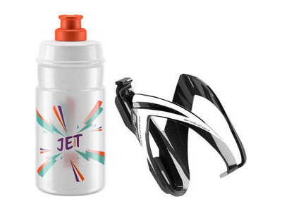 Elite Ceo Jet youth bottle kit includes cage and 66 mm, 350 ml bottle orange