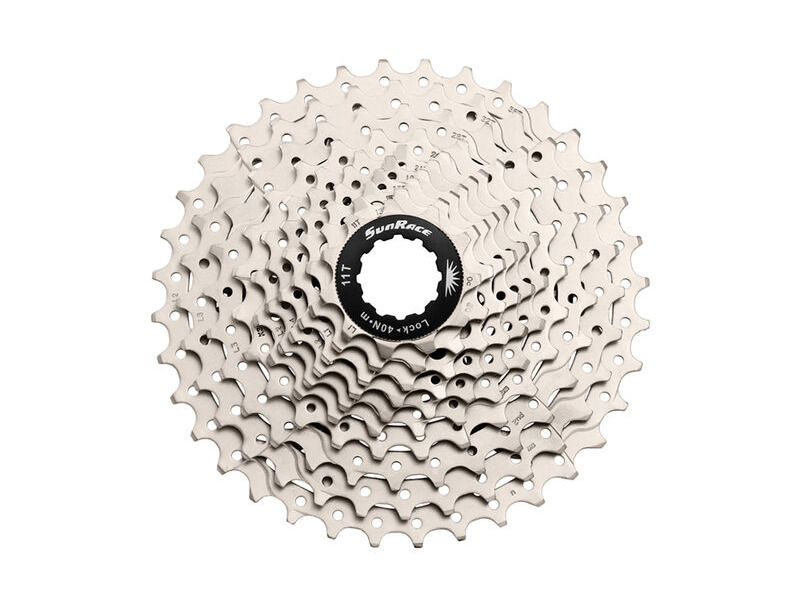 Sunrace CSMS1 10 Speed Cassette Silver 10SPD 11-36T click to zoom image