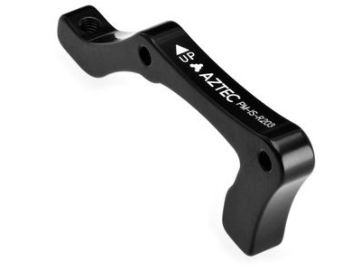 Aztec Adapter for post type calliper, for 203 mm IS frame mount Black