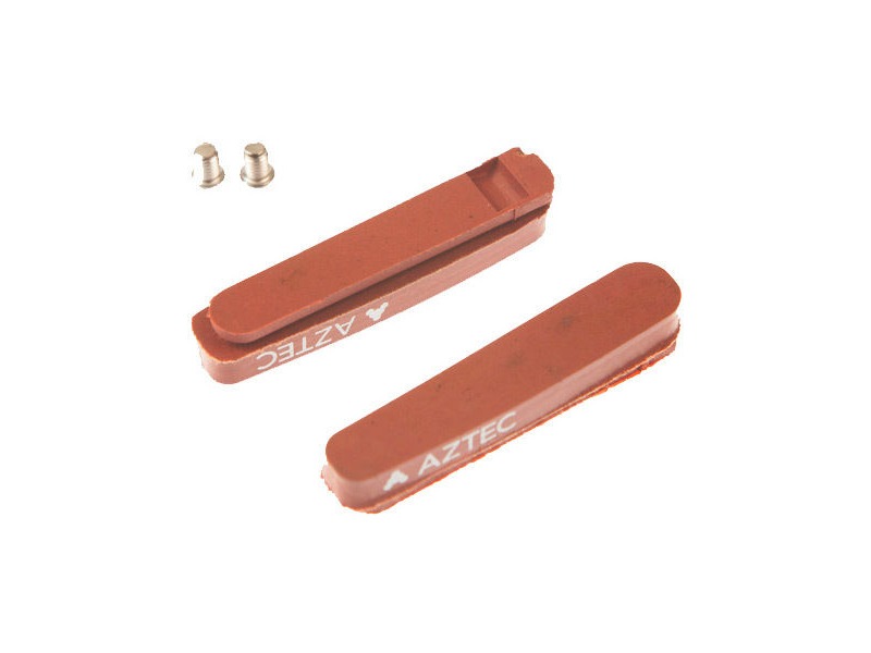 Aztec Road insert brake blocks, carbon compound Red click to zoom image