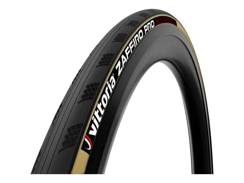 Vittoria Zaffiro Pro V 700x25c Fold Black Tan G2.0 Clincher Tyre click to zoom image