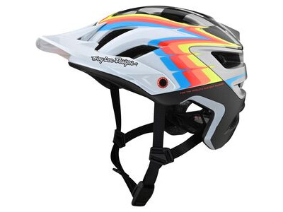 Troy Lee Designs A3 MIPS Helmet - Born From Paint Limited Edition Sideways - White/Gray