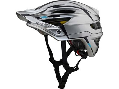 Troy Lee Designs A2 MIPS Helmet Silver/Burgundy