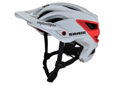 Troy Lee Designs A3 MIPS Helmet Sram - White/Red (Fall Range)