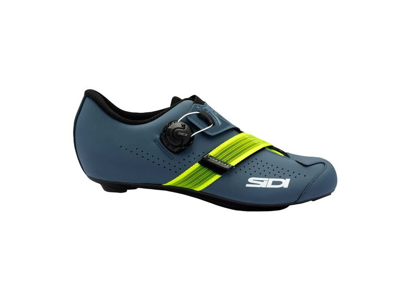 Sidi Prima Road Shoes - Matte Colours Blue/Yellow click to zoom image