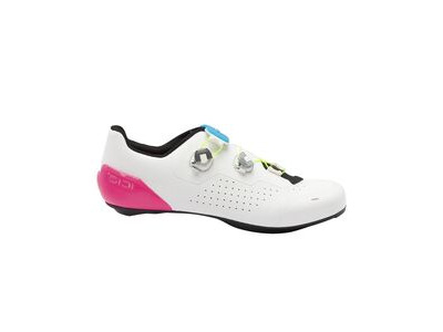 Sidi Genius X Wyve Road Shoes - Fluo Colours White Fluo