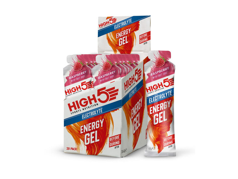High5 High5 Energy Gel Electrolyte x20 60g Raspberry click to zoom image